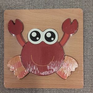 NEW Sealed Wooden Puzzle for Toddlers / Kids - Crab